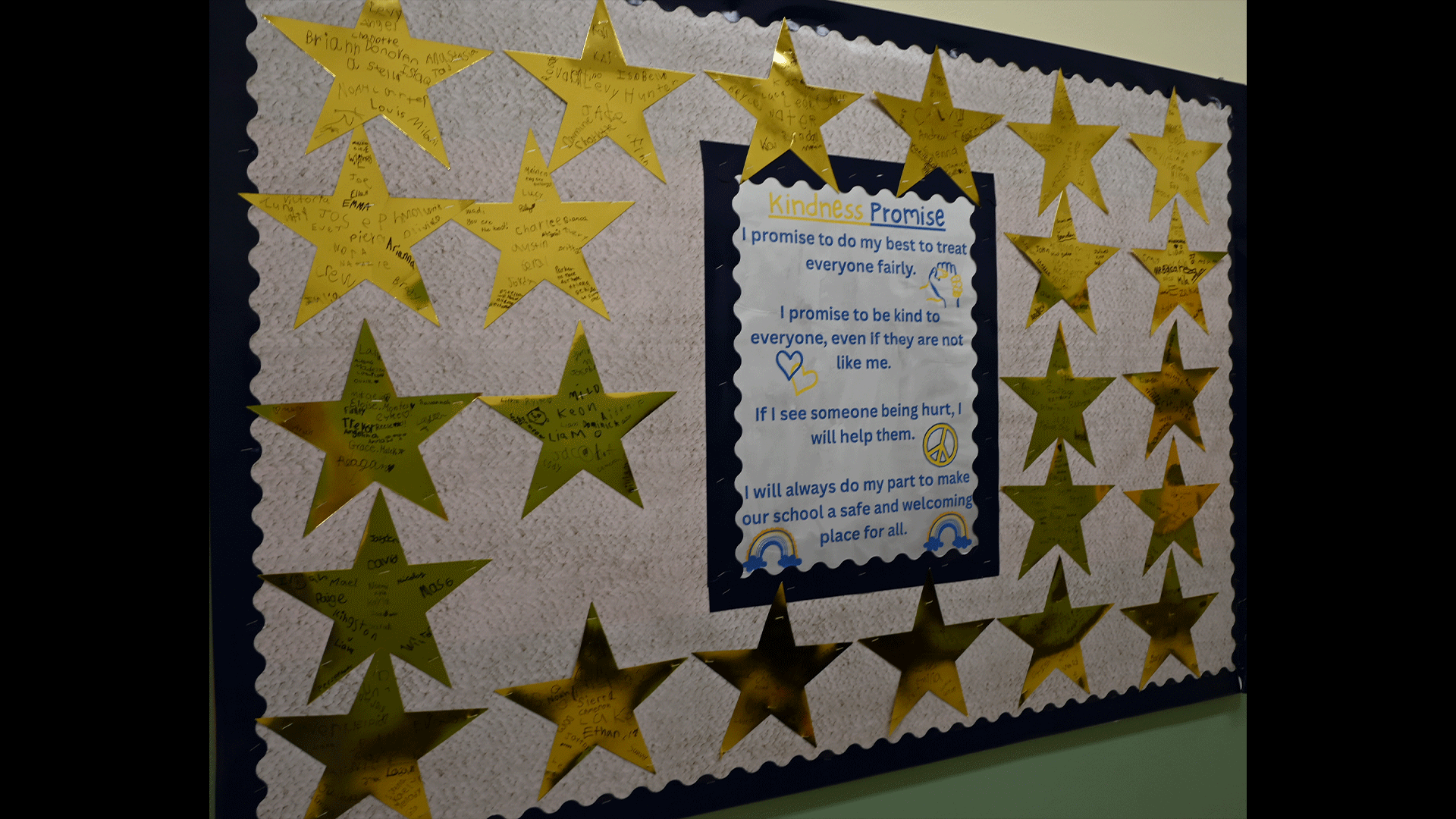 kindness promise wall mural