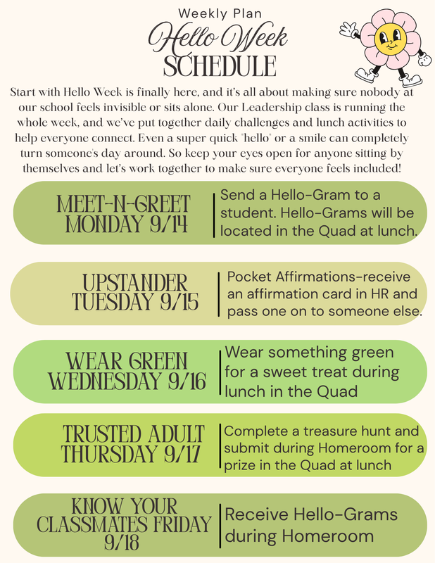 Hello Week Flier