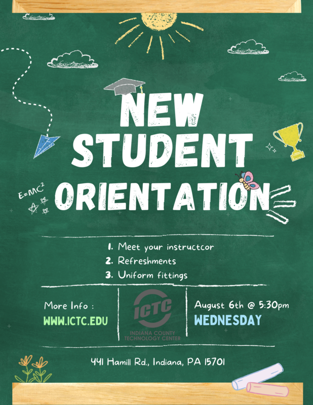 ICTC New Student Orientation Flyer