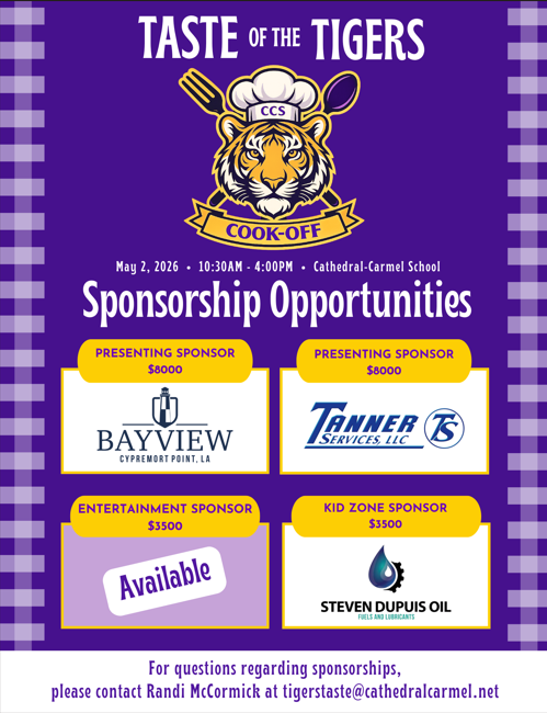 Taste of the Tigers Sponsorship Opportunity Featured Photo