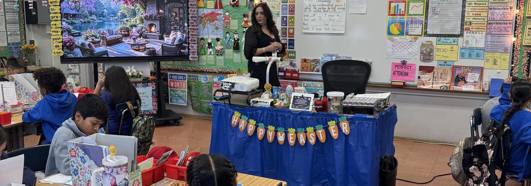 Ms. Garayan- Columbus ES visit