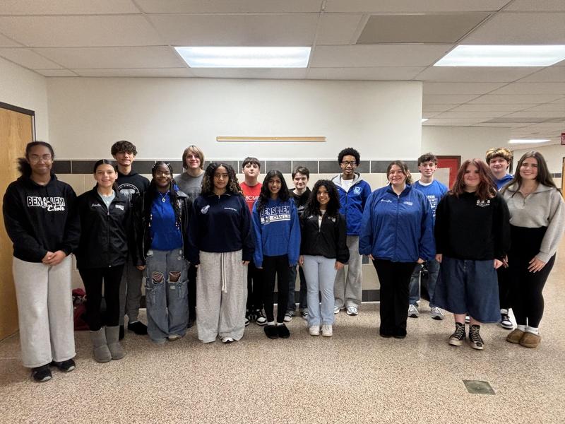 Image of 16 high school choral students