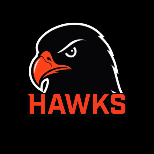 Three-Quarters Hawk With Text