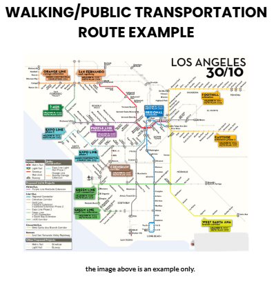 Walking/Public Transpo Example
