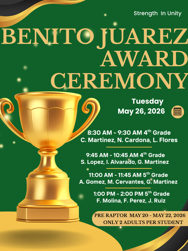 Benito Juarez Award Ceremony Featured Photo