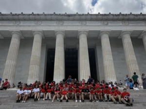 Young Marines visiting Washington D.C.