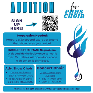 audition flyer for choir