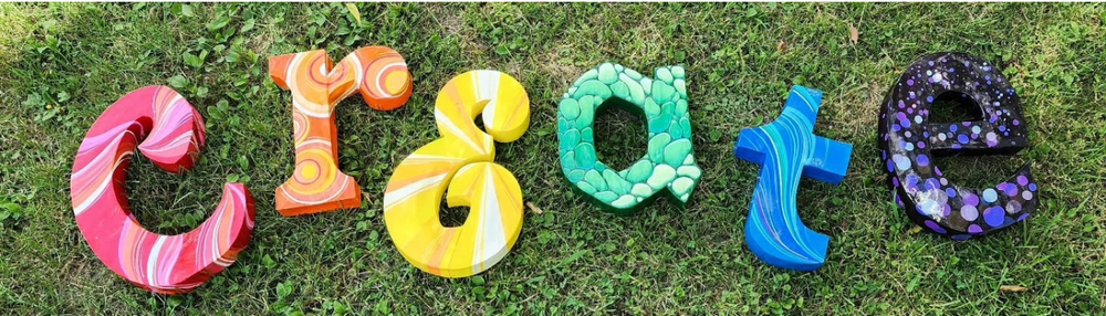 Letters spelling the word Create