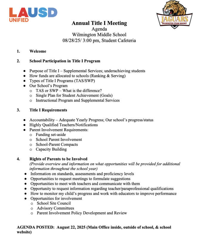 agenda