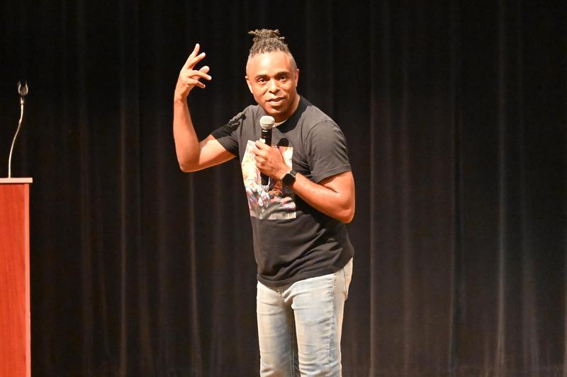 Terrence Talley visits CCHS