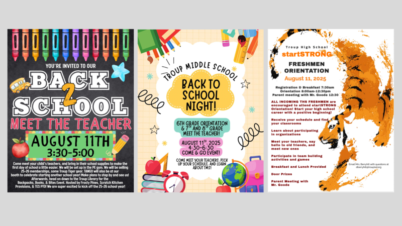 Back to School Events