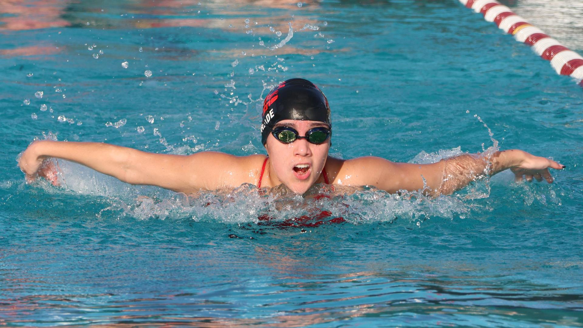 Giselle Andrade swimming