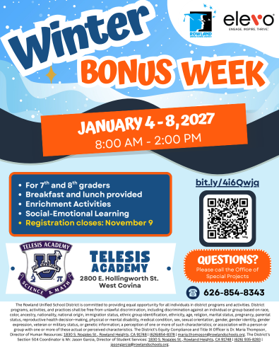 Telesis Winter Bonus Week Featured Photo