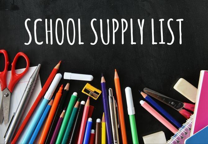 pen, pencils, markers, and other school supplies