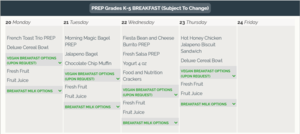 Breakfast for the Week! ¡Desayuno  para la semana!
