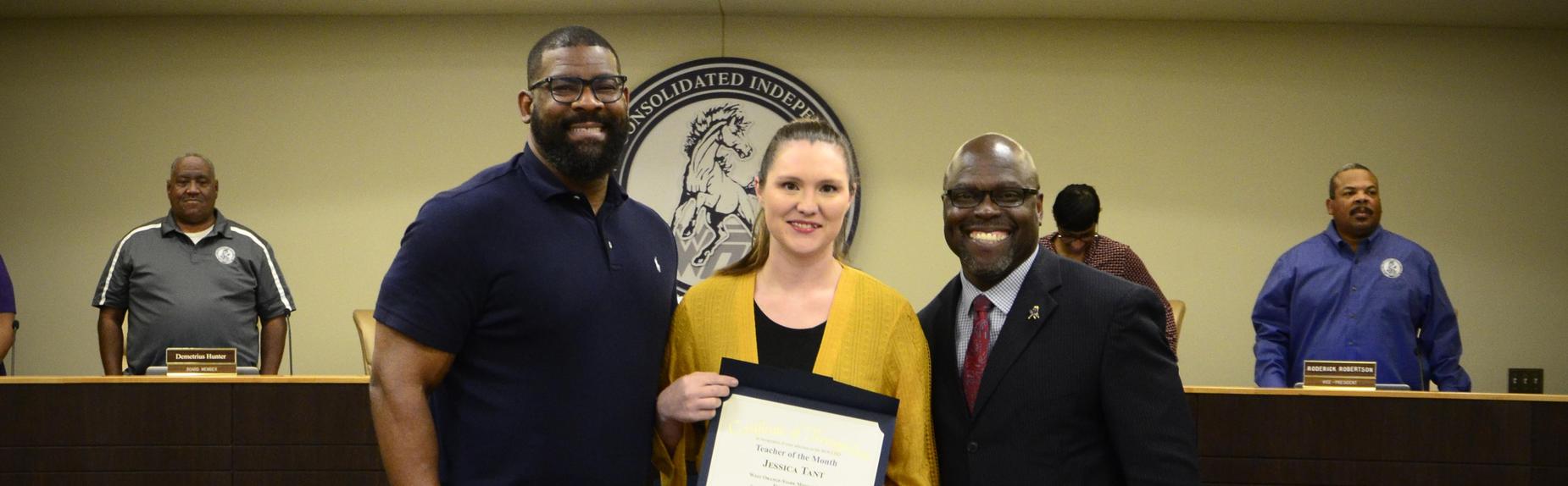 Teacher of the month