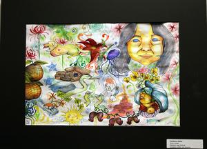 Student artwork on display