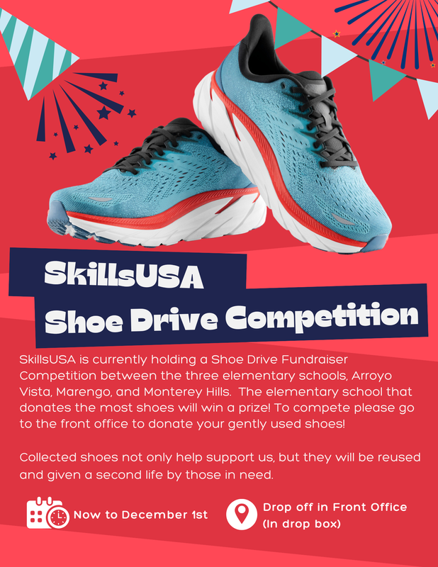 SPHS Skills USA Shoe Drive Fundraiser Competition - November Featured Photo