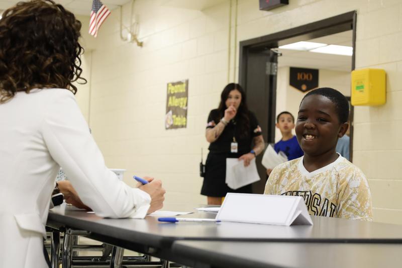 Christiana Elementary School recently hosted interviews for its fifth-grade students ahead of their trip to JA BizTown.