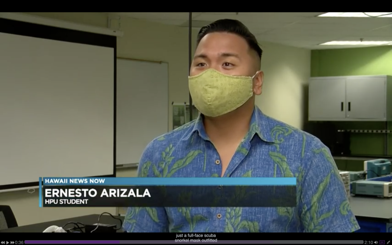 Screenshot of Ernesto Arizala being interviewed by Hawaii News Now