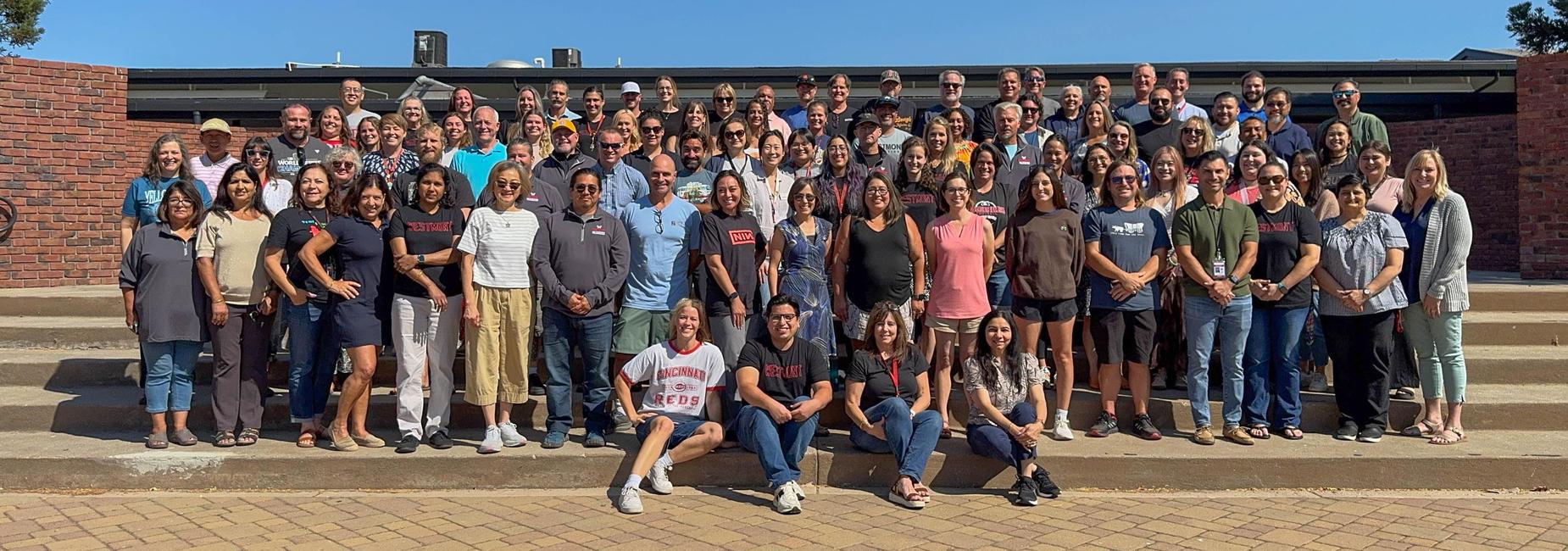 Group photo of all Westmont teachers and administrators for the 2025-26 school year
