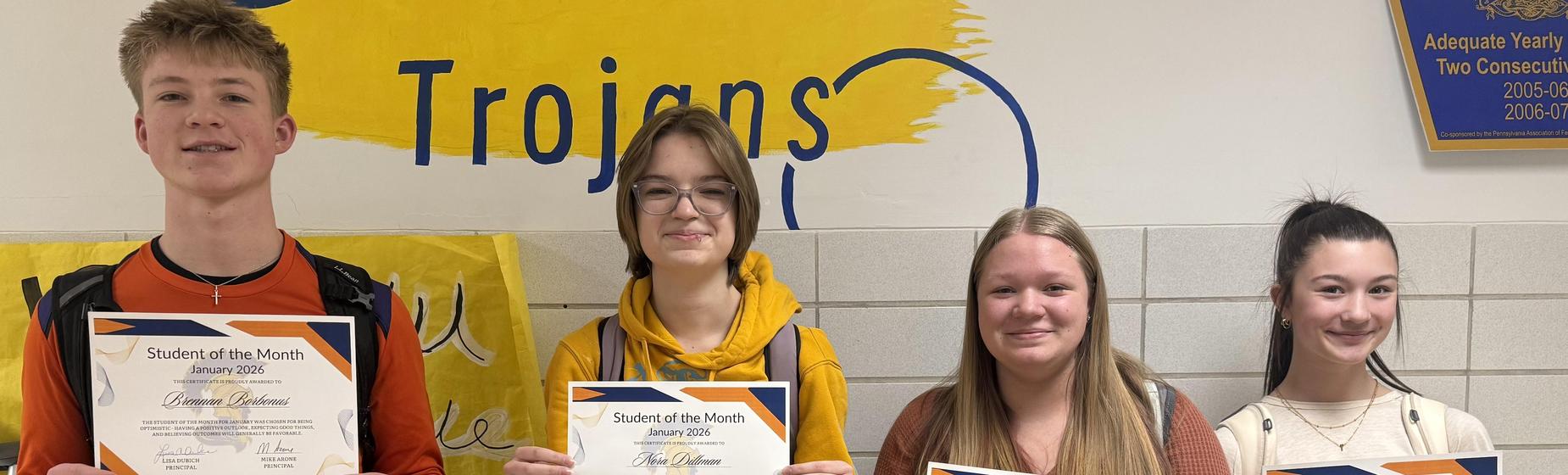Student of the Month - January