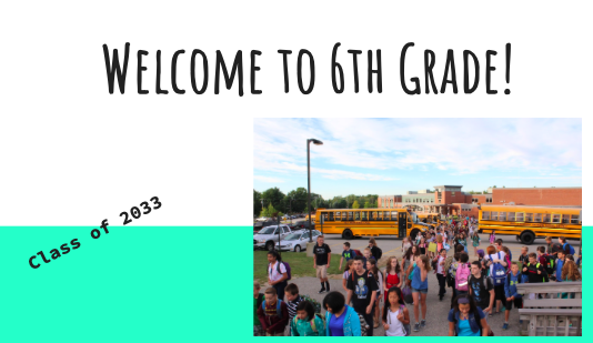 welcome to the 6th grade