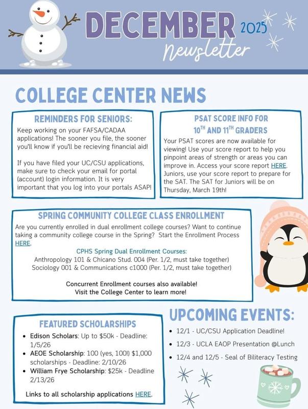 College Center News image shared through IG