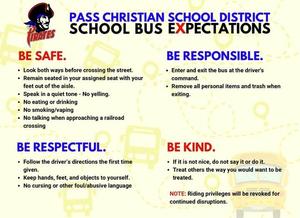 Please remind our Pirates about the bus rules.