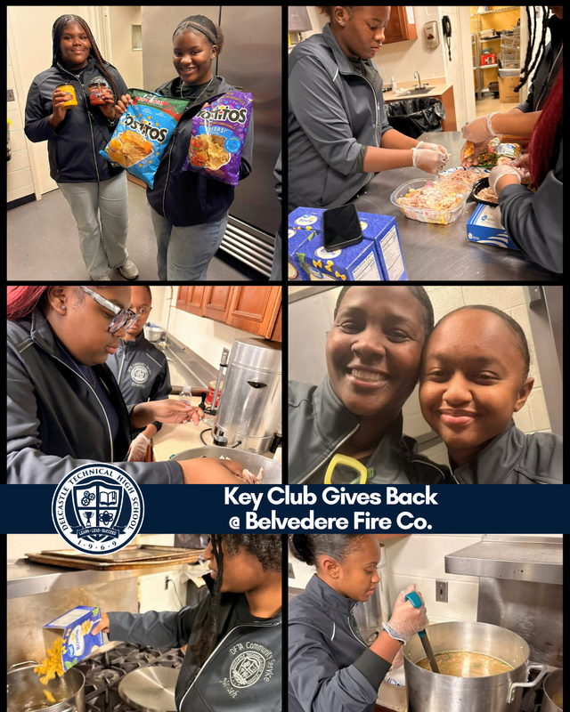 Delcastle Key Club Community Service gives back to firefighters at Belvedere Fire Company