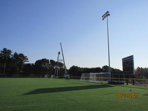 installation of the new field lights