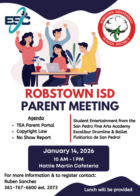 Robstown ISD to Host Parent Meeting with Education Service Center