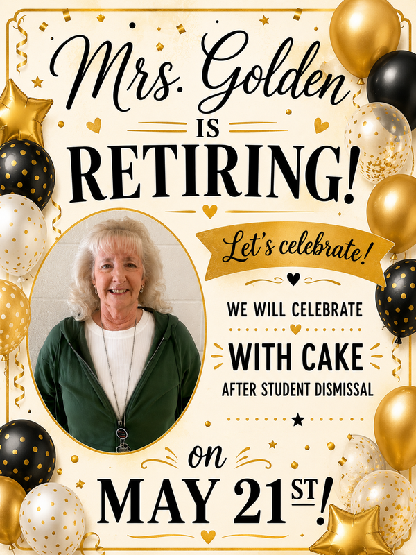 Congratulations Mrs. Lisa Golden on your Retirement!! Thumbnail Image