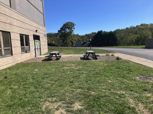 Picture of the current patio area