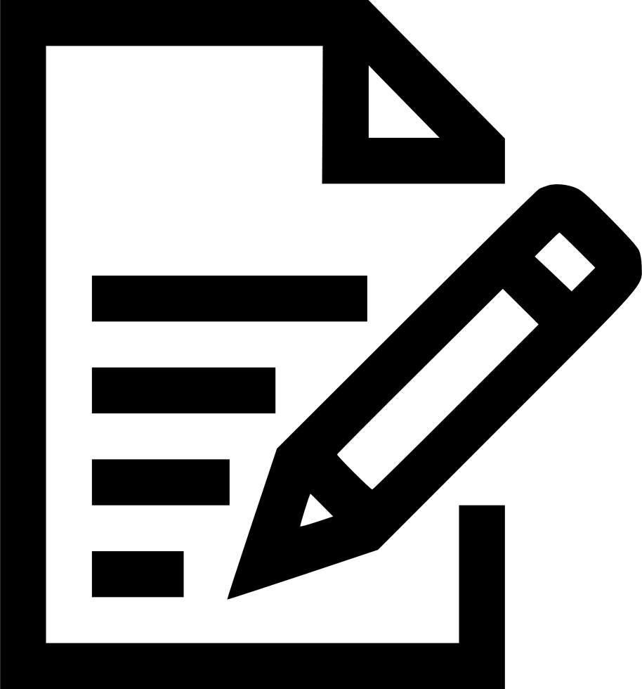 pen and paper clip art