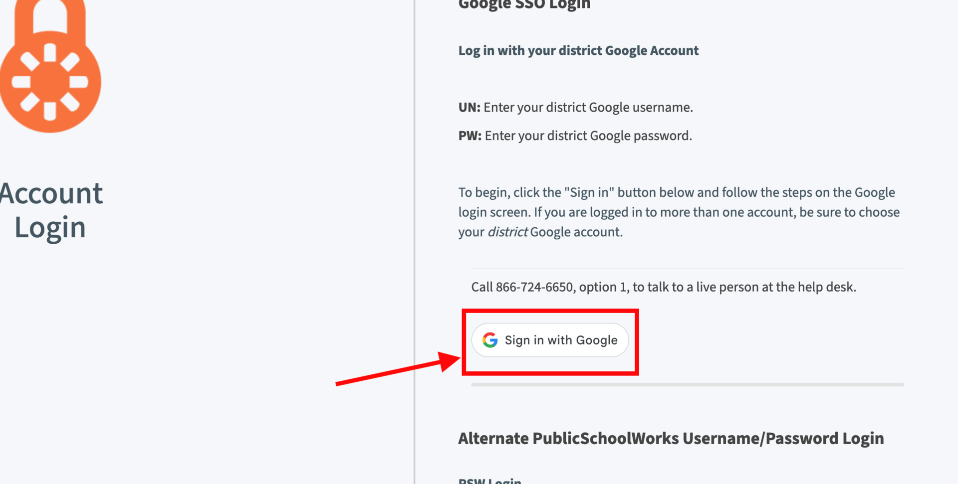 Login Directions