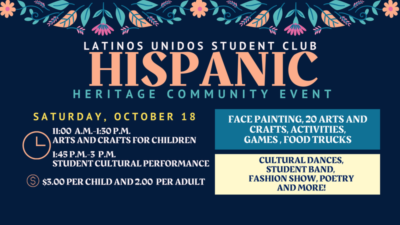 Hispanic Heritage Community Event at Delcastle on Saturday, October 18