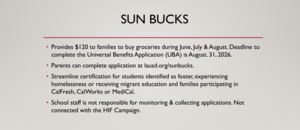 Sun buck