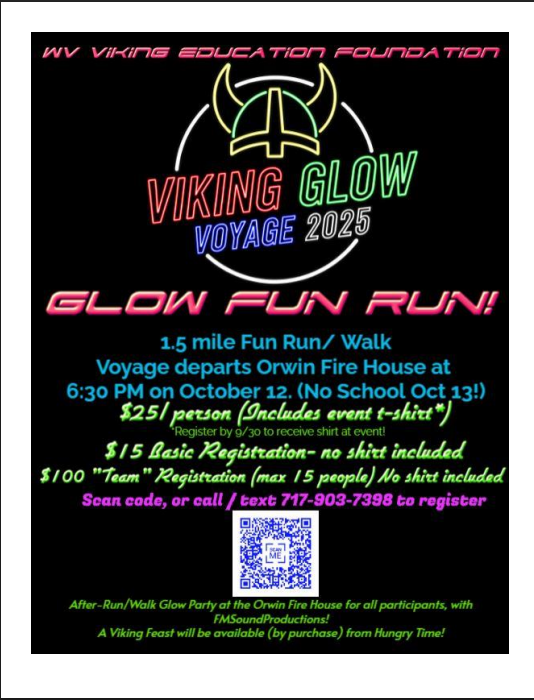 Flyer Viking Glow Run