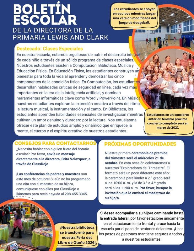 October Newsletter '26 Spanish