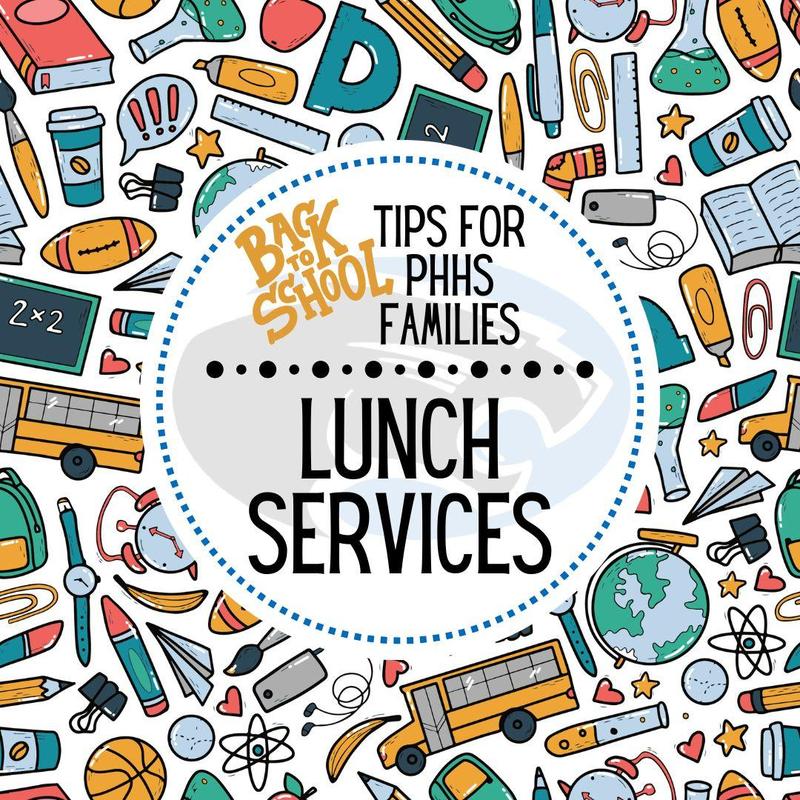 graphic that says "lunch services"