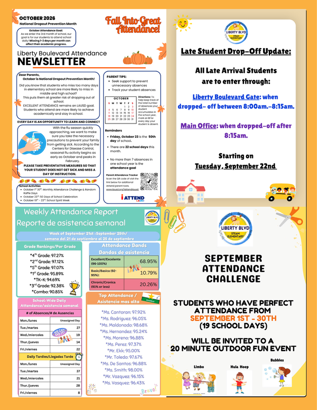 English Weekly Newsletter Flyers