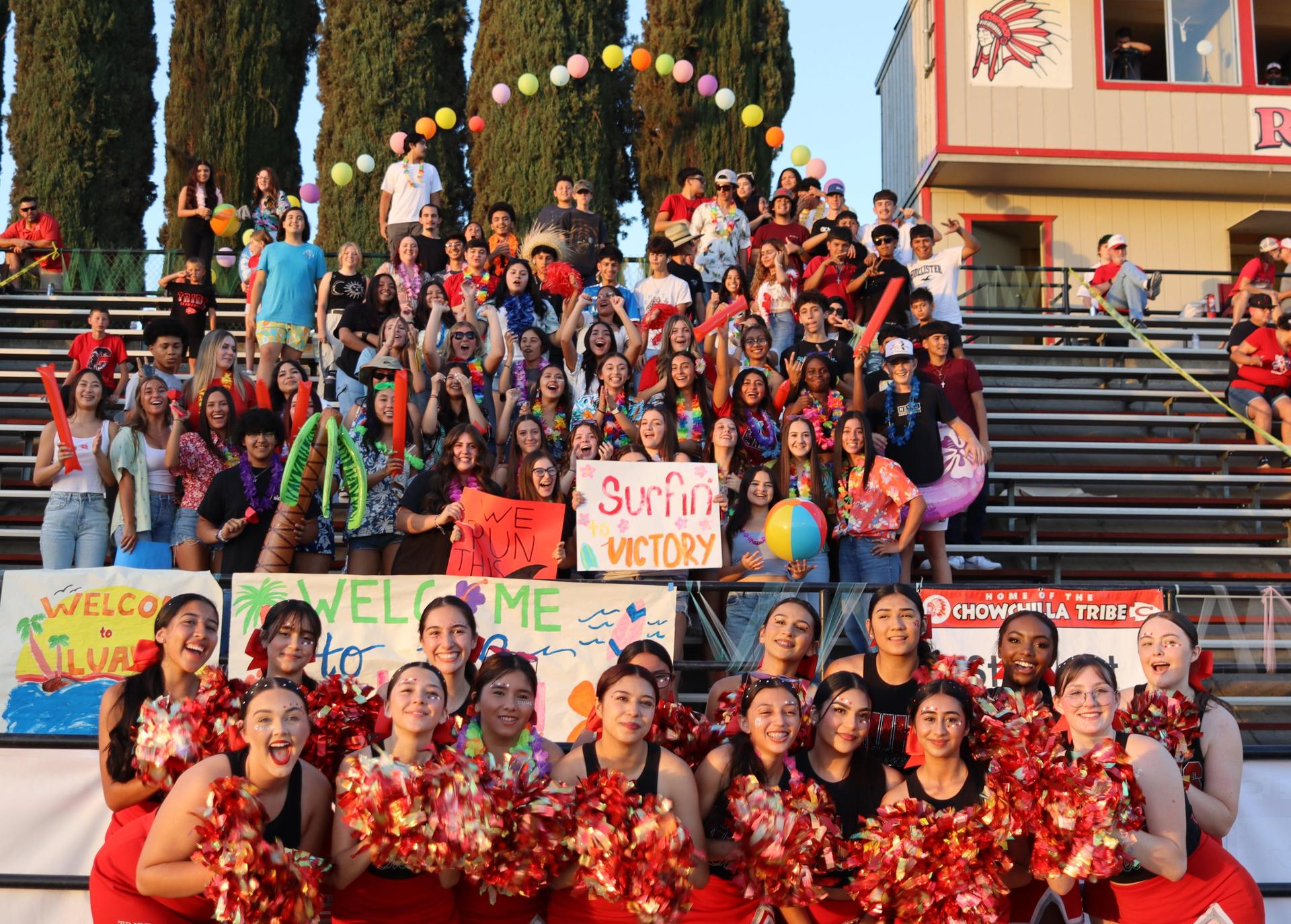 Students, faculty and players enjoying the game vs. Parlier