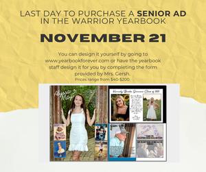 Senior ad graphic flyer