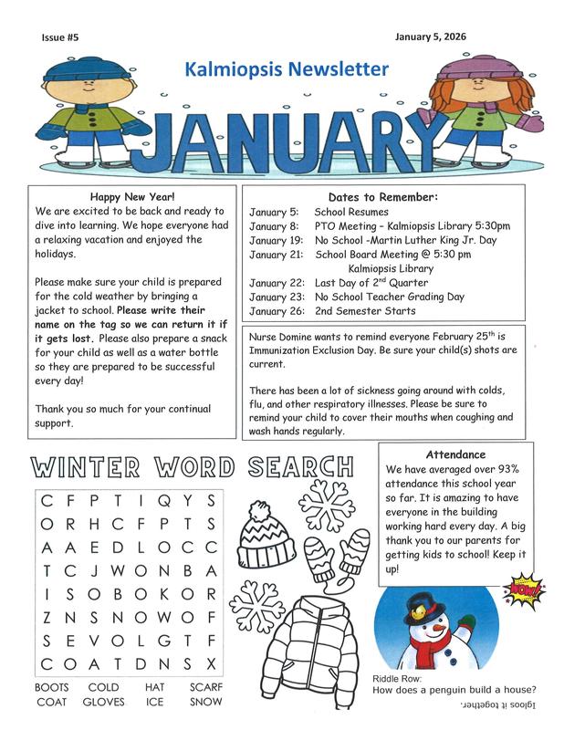 Kalmiopsis January Newsletter