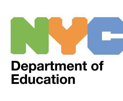 NYC DOE LoGO N in green, Y in orange, C in blue