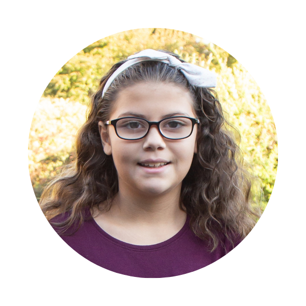 Center School student in year 2024 having picture taken. 