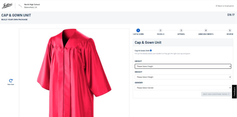 cap and gown screenshot