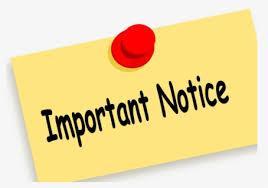 Important notice