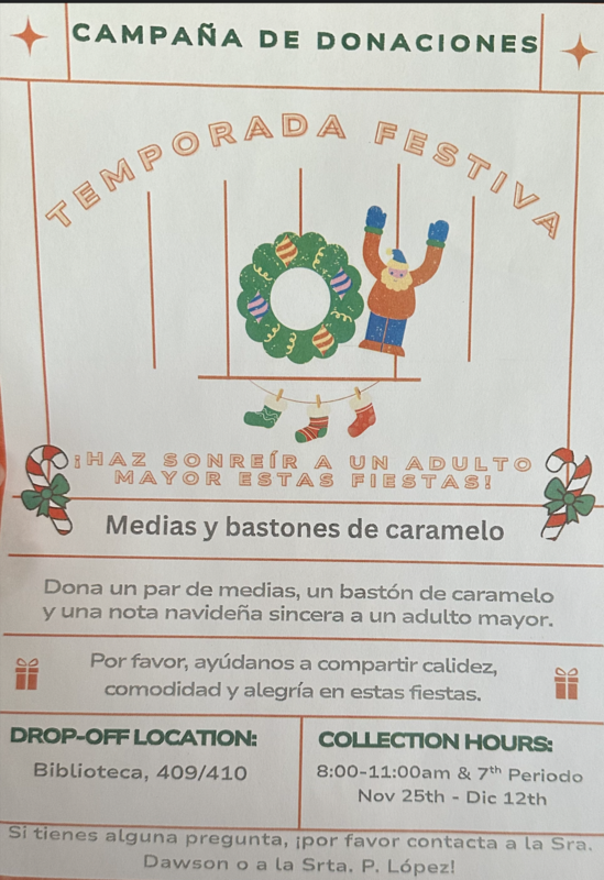 Campana de donaciones flyer